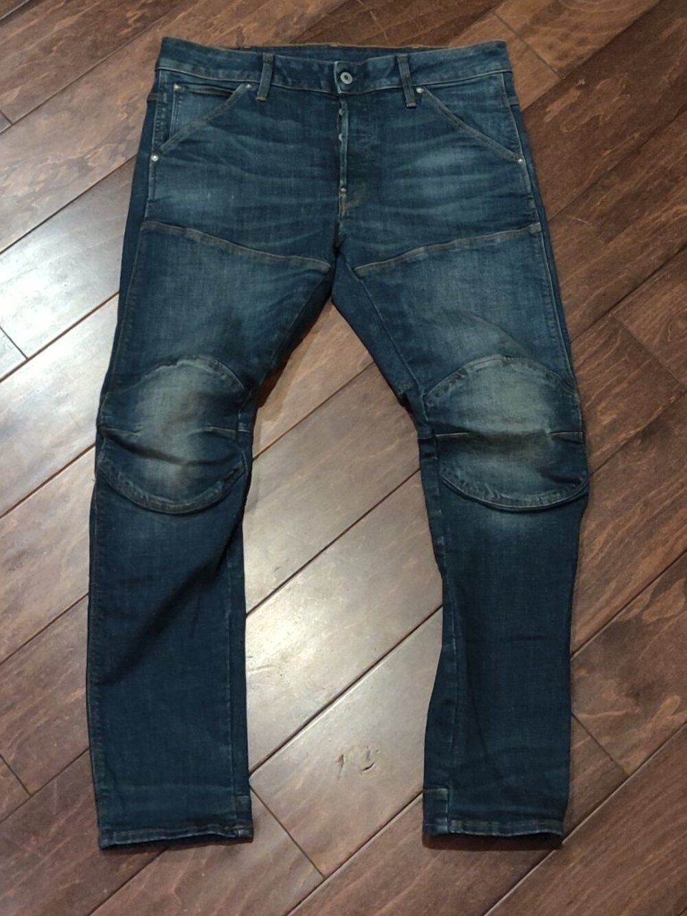 G Star 5620 3D Slim Button Fly Skinny Jeans With 3D Knees Men's 32x30